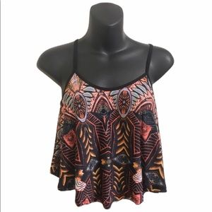 Tribal Flowy Crop Top